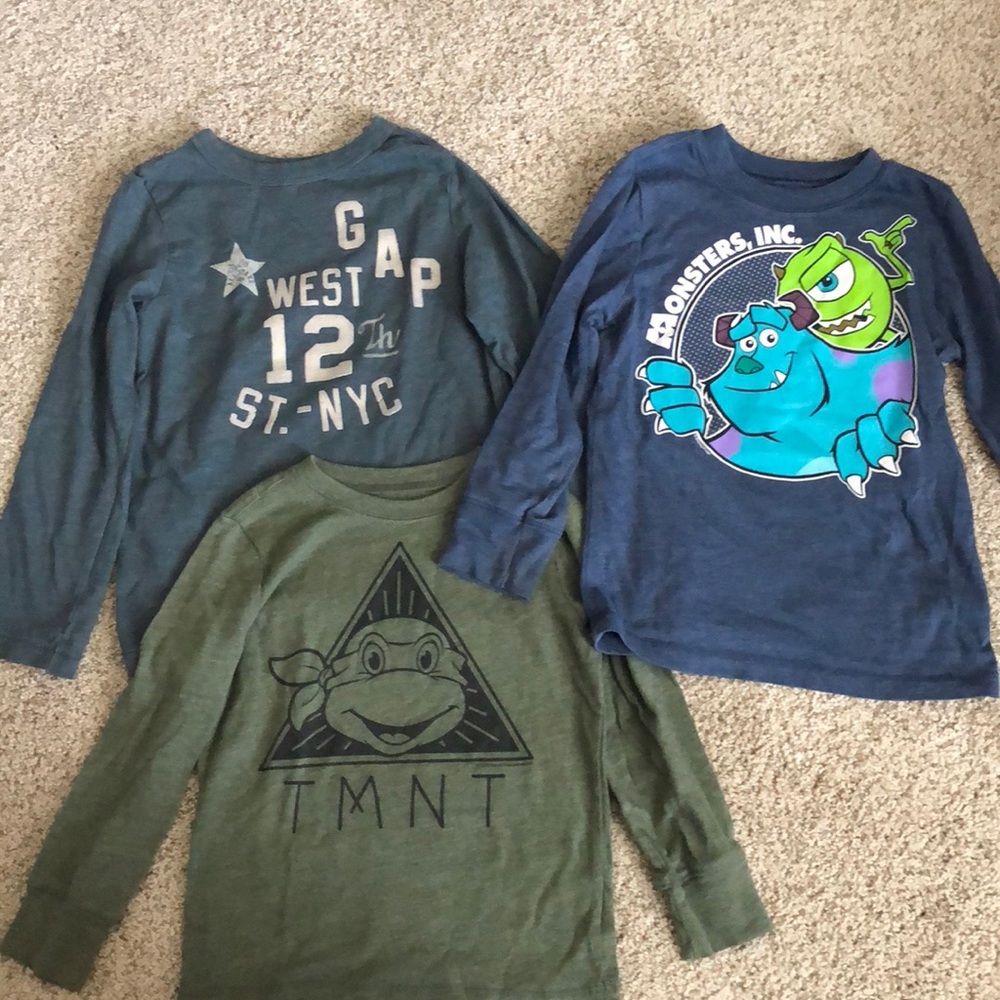 BOYS LONG SLEEVE TEE LOT 4T